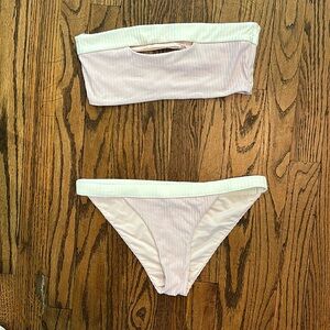 Onia Strapless Bikini matching top and bottom